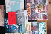 old assorted English football programmes
