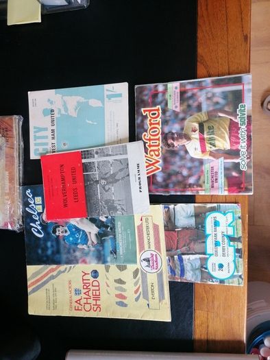 old assorted English football programmes