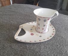Beautiful ,"Leonardo collection" mug on biscuit plate