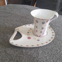 Beautiful ,"Leonardo collection" mug on biscuit plate