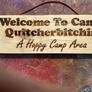 Rustic Bathroom Sign Boards - Home Is Where You Poop Most Comfortably Image 2