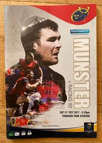 2017 Munster v Racing 92 - European Rugby Champions Cup Programme