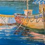 Mediterranean coastal landscape painted in oil Image 3