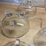 Vintage Etched Glass Dessert 3 footed dish set (7 pieces) Image 8