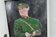 Original painting of Michael Collins - framed