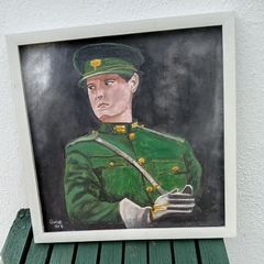 Original painting of Michael Collins - framed
