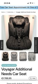 Special needs car seat - ICSC Voyager