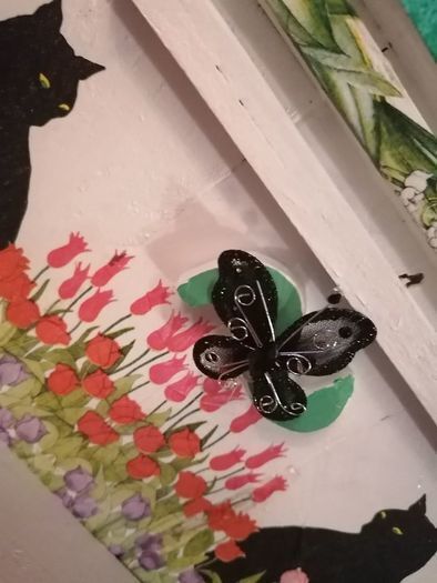 Whimsical hobbit/fairy door shelf unit