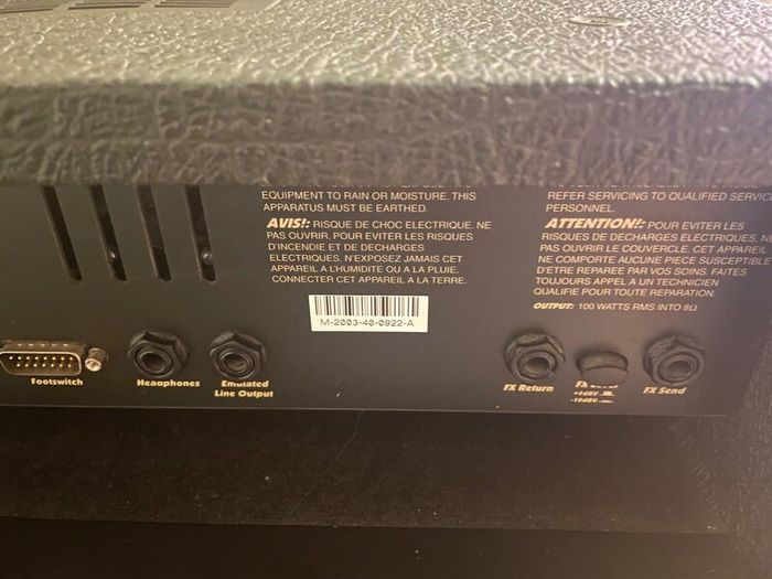 Marshall AVT100 amp