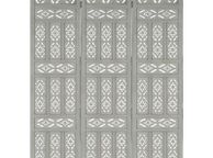 main image for ad Hand carved 3-Panel Room Divider Grey 120x165 cm Solid Mango Wood