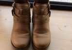 Beige ankle boots