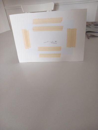 Signed Watercolour On Card of Venice