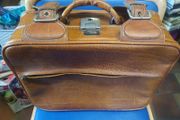 Vintage faux leather suitcase