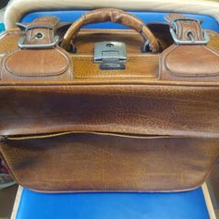 Vintage faux leather suitcase