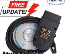 Newest v24.1 VAG Scanner VAG Tool VAG KKL VCDS Cable OBD2 Diagnostic Cable Multi-Language OBD2 Scanner HEX V2 VAGCOM
