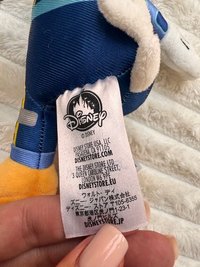 Disney Store Donald Duck Plush #3 Mickey & the Roadster Racers Small approx. 23 cm. Used Please see photos