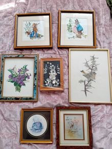 Bundle of 7 Vintage Framed Pictures