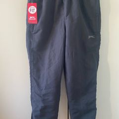 slazenger black tracksuit bottoms 9-10 Brand new with tags