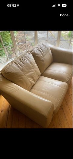 Couch leather 2 seats