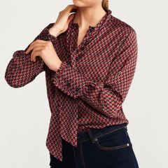 Mango geometric blouse