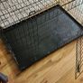 Large metal foldable black dog cage Image 3