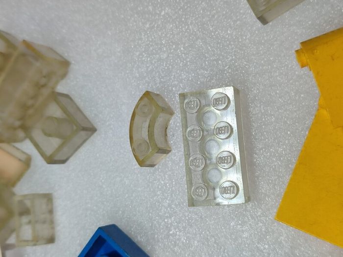 Vintage Lego Blocks Train Tracks 1960s onward wt Patent Pending Pieces Red Yellow Blue Clear