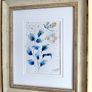 Blue Leaves, Golden Air / Original Watercolor Abstract Floral Painting Image 3