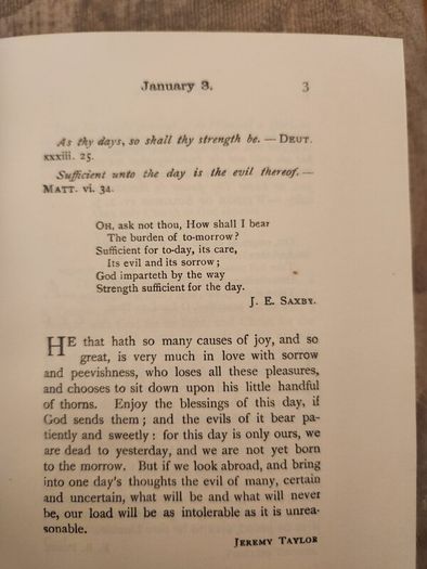 Daily Strenght For Daily Needs. By Mary W. Tileston. Hardback With Dustjacket In Good Condition.