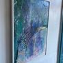 Large Original Abstract Painting Art Deco Influenced Style Painting of Style of Swan Peacock Contemporary Art 75x50cm Image 4