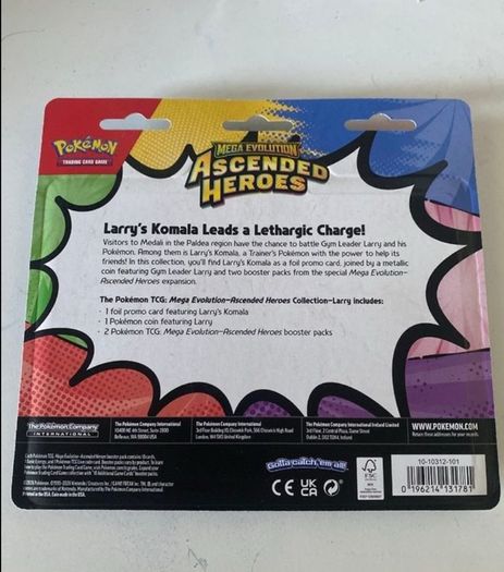 Pokemon ascended hero's mega evolution blister 2 pack