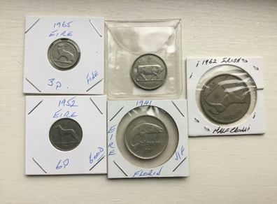 Coins - Eire X 5  ( Reduced)