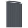 Garden Firewood Shed Anthracite 245x98x159 cm Galvanised Steel Image 3