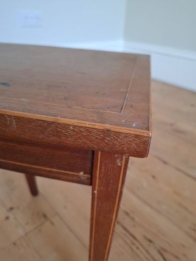 FREE small inlaid mahogany winr table