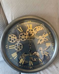Champs-Elysees France Moving Gears Wall Clock