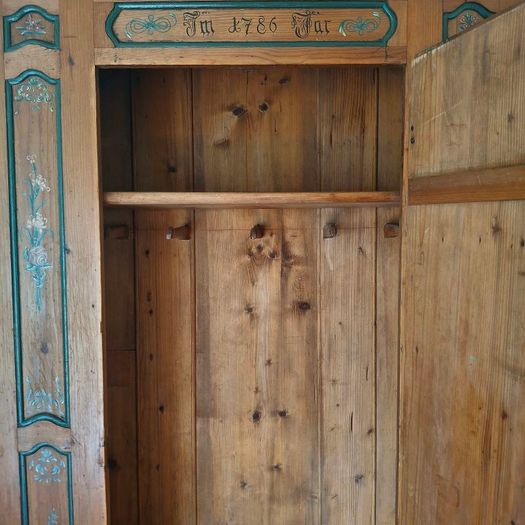 18th Century Folk Art Marraige Wardrobe