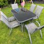 6 Seater garden table and chairs Image 3