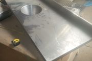 Commercial Catering Preptop1400 x 600 with 300mm Bowl,100mm upstand