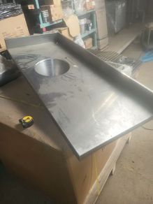 Commercial Catering Preptop1400 x 600 with 300mm Bowl,100mm upstand