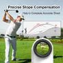 Laser Rangefinder with Slope Compensation 650Yards Golf Range Finder with Side Screen Display Flag Locking Vibration for Golfing Image 5