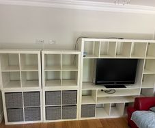 IKEA tv storage units .