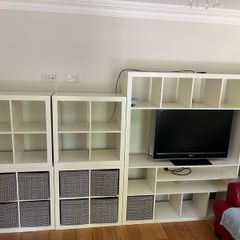 IKEA tv storage units .