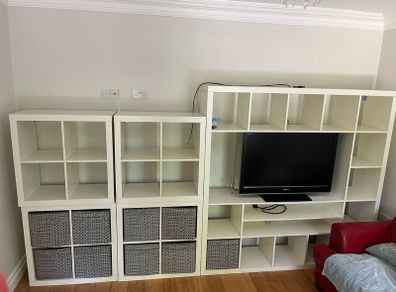 IKEA tv storage units .