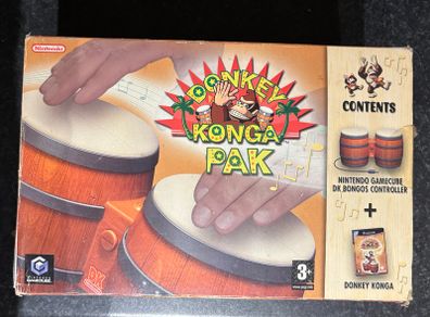 Nintendo GameCube Donkey Konga (Boxed - Game + Bongos)