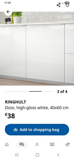 High gloss kitchen cabinet doors