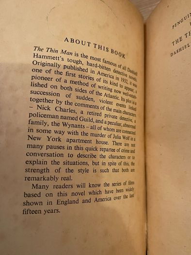 The Thin Man -Penguin Books 1952- (Dashiell Hammett)