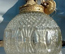Vintage Glass Globe Light