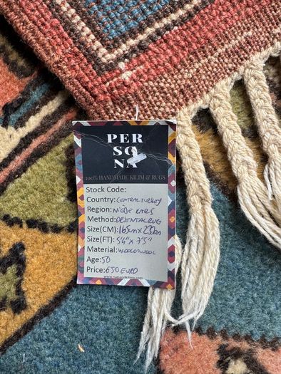 Vintage Hand made Turkish Wool Rug-165 X 228 cm