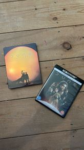 Dune Part 2 Steelbook 4k and Blu-ray, Dune Part 1 4K and Blu-ray