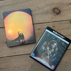 Dune Part 2 Steelbook 4k and Blu-ray, Dune Part 1 4K and Blu-ray