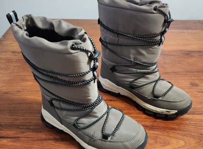 Next Neutral Waterproof Bungee Cord Snow Boots - EU 2 / 34.5